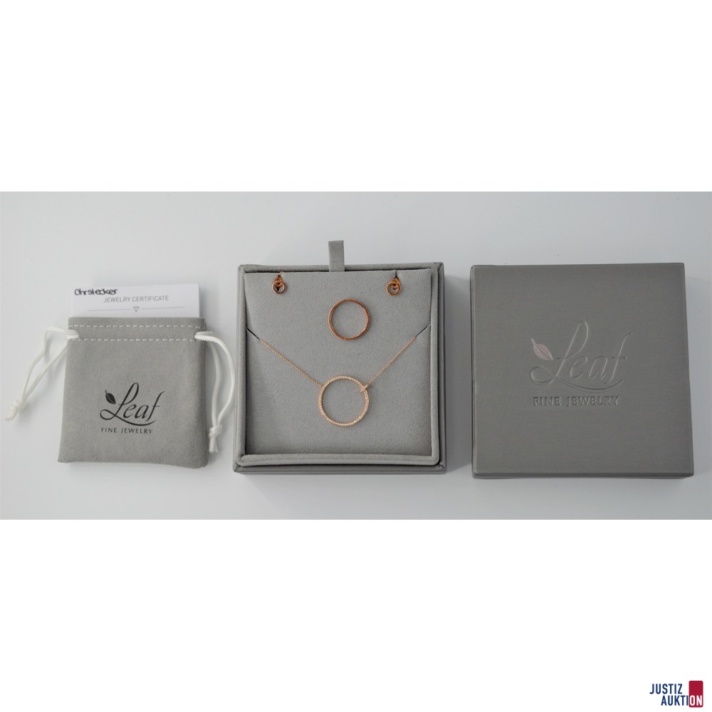 Schmuck-Set mit Verpackung und Zertifikat