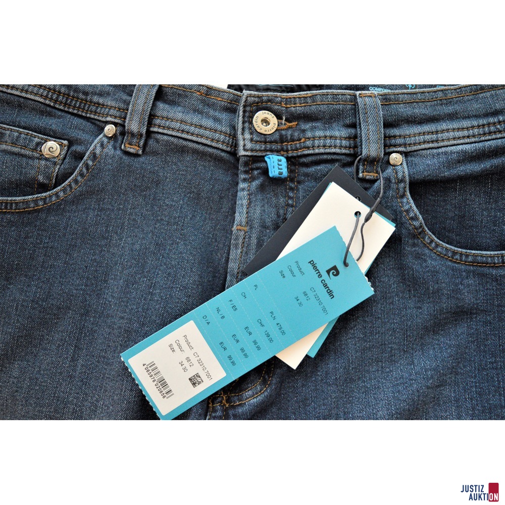 Jeanshose mit Etikett (Größe)
