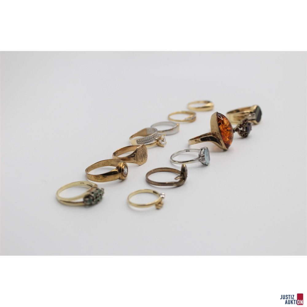 Gesamtansicht seitlich, Ringe