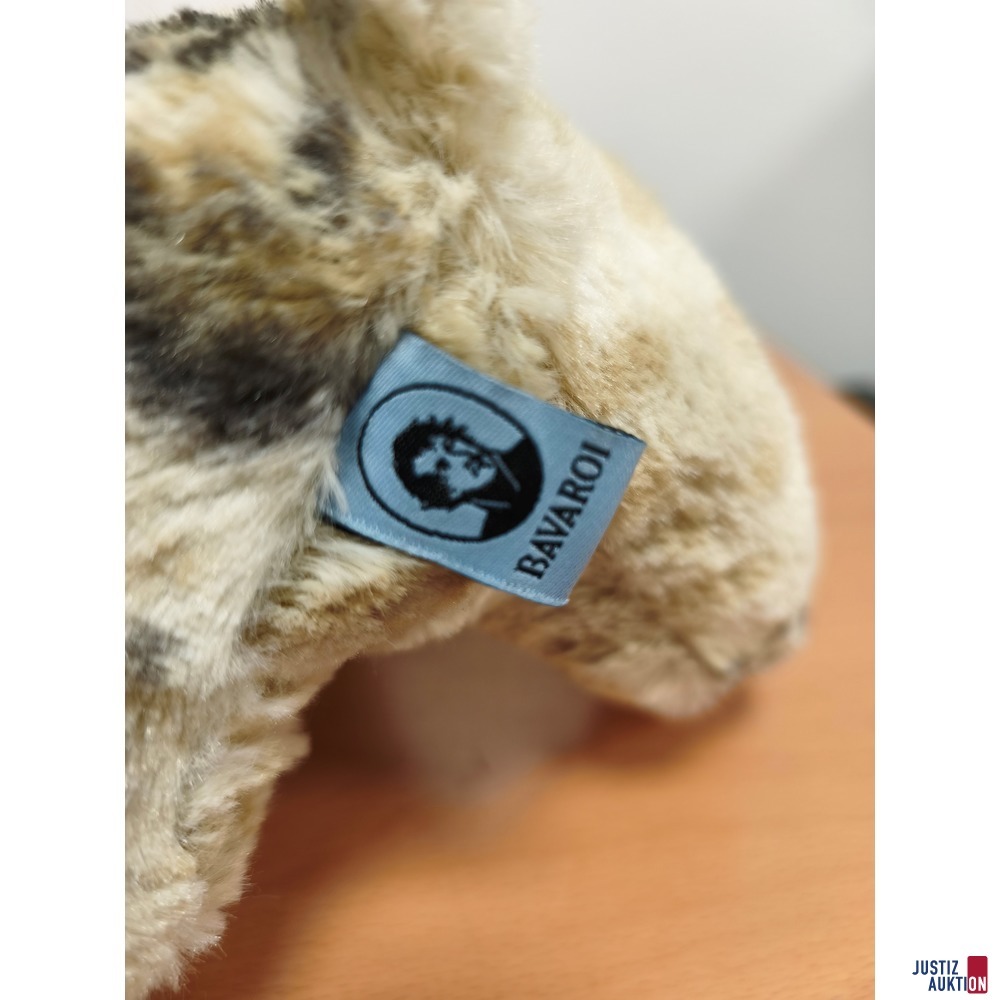 Pl&uuml;schtier Etikett