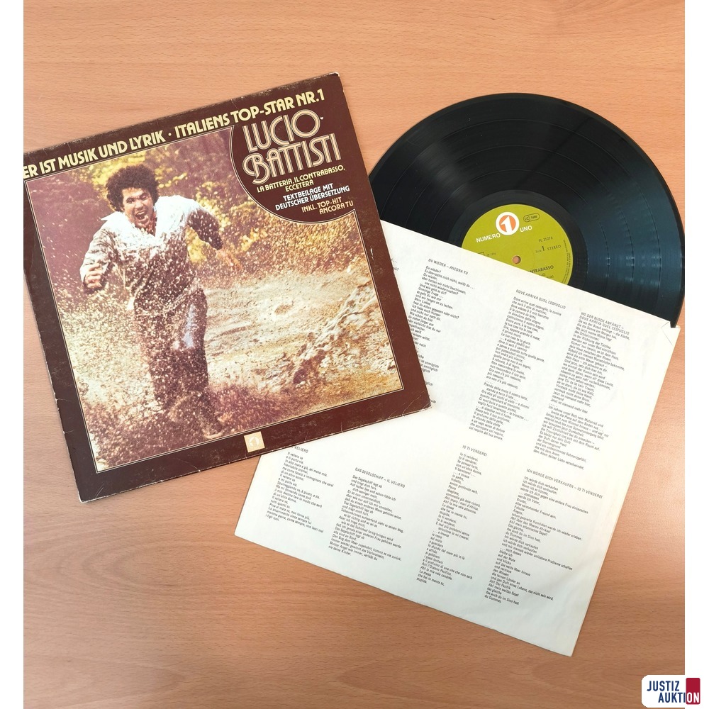 Schallplatte von Lucio Battisti