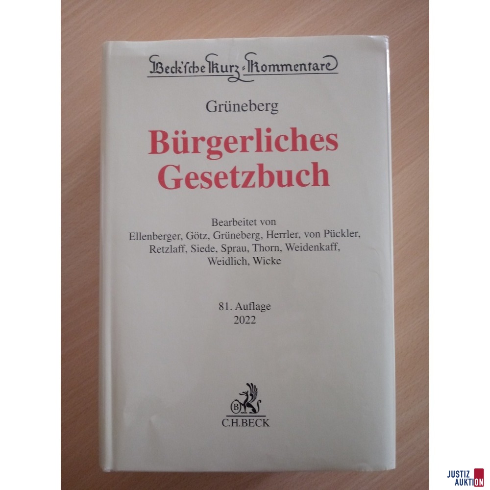 Grüneberg, 81. Aufl.