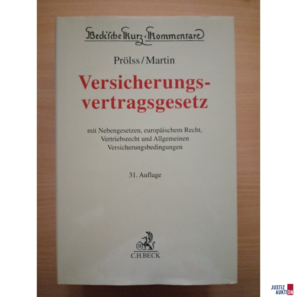 VVG, 31. Auflage