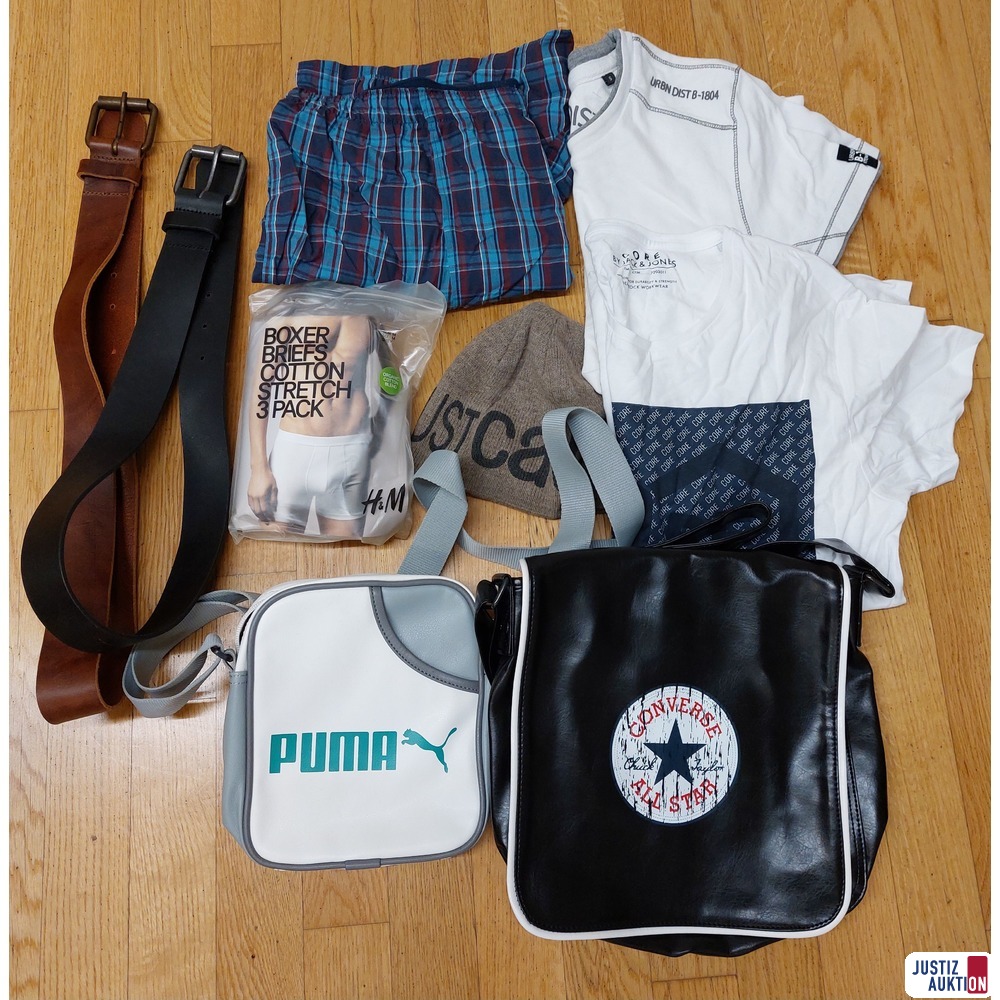 Gürtel - T-Shirts - Mütze - Taschen