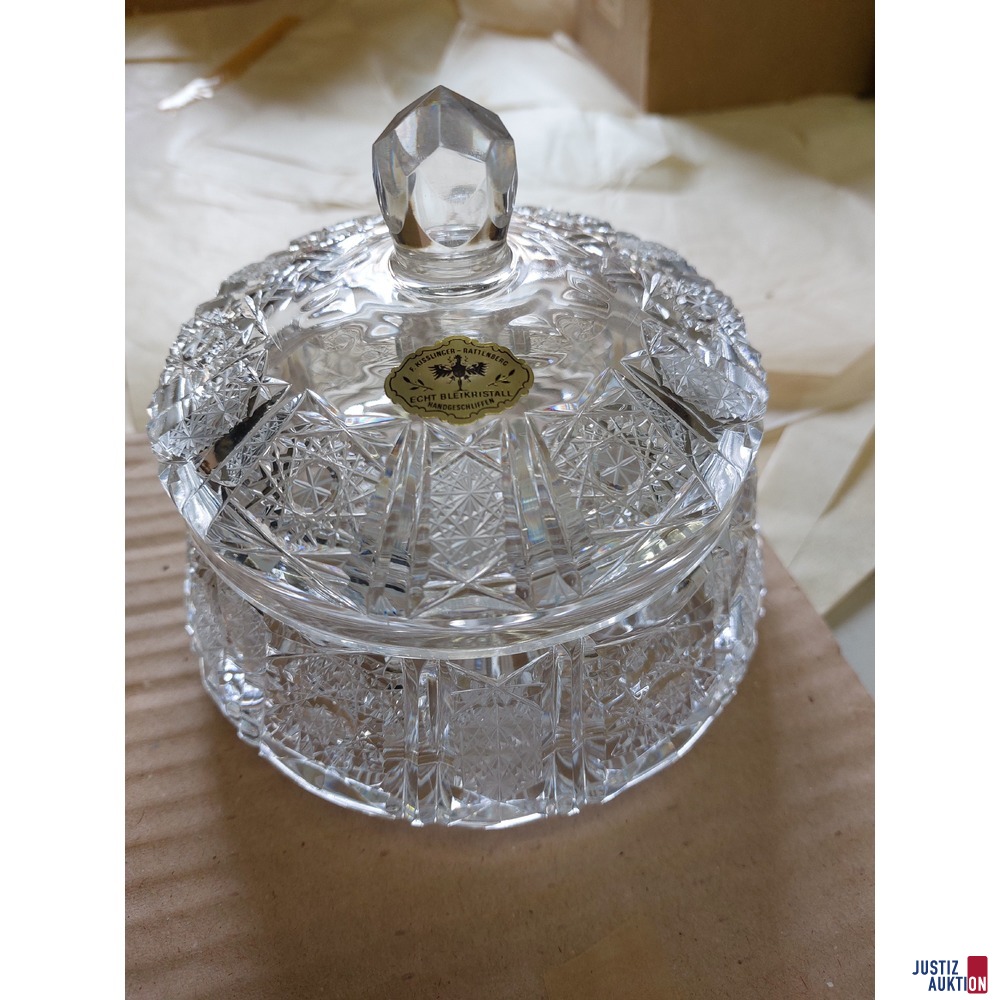 Konvolut an Bleikristallgläser u.a.