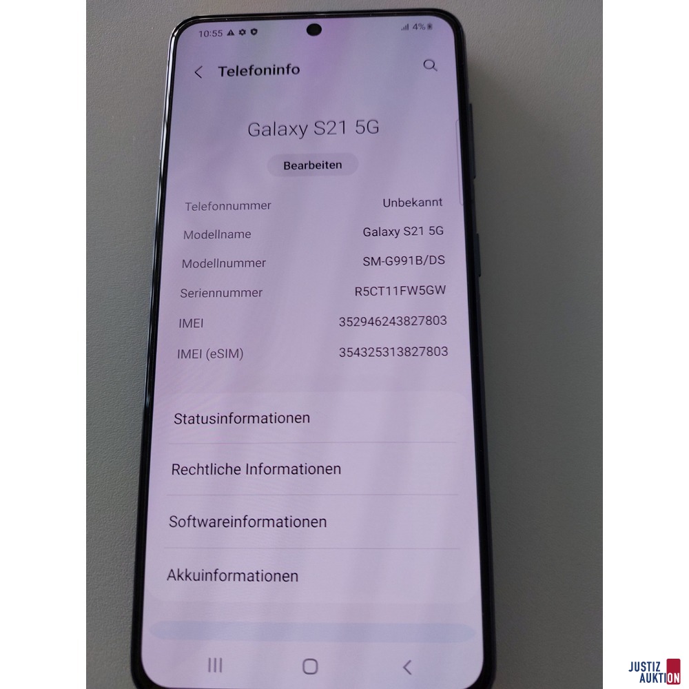Smartphone Samsung Galaxy  S21 5G gebraucht/Gebrauchsspuren vorhanden