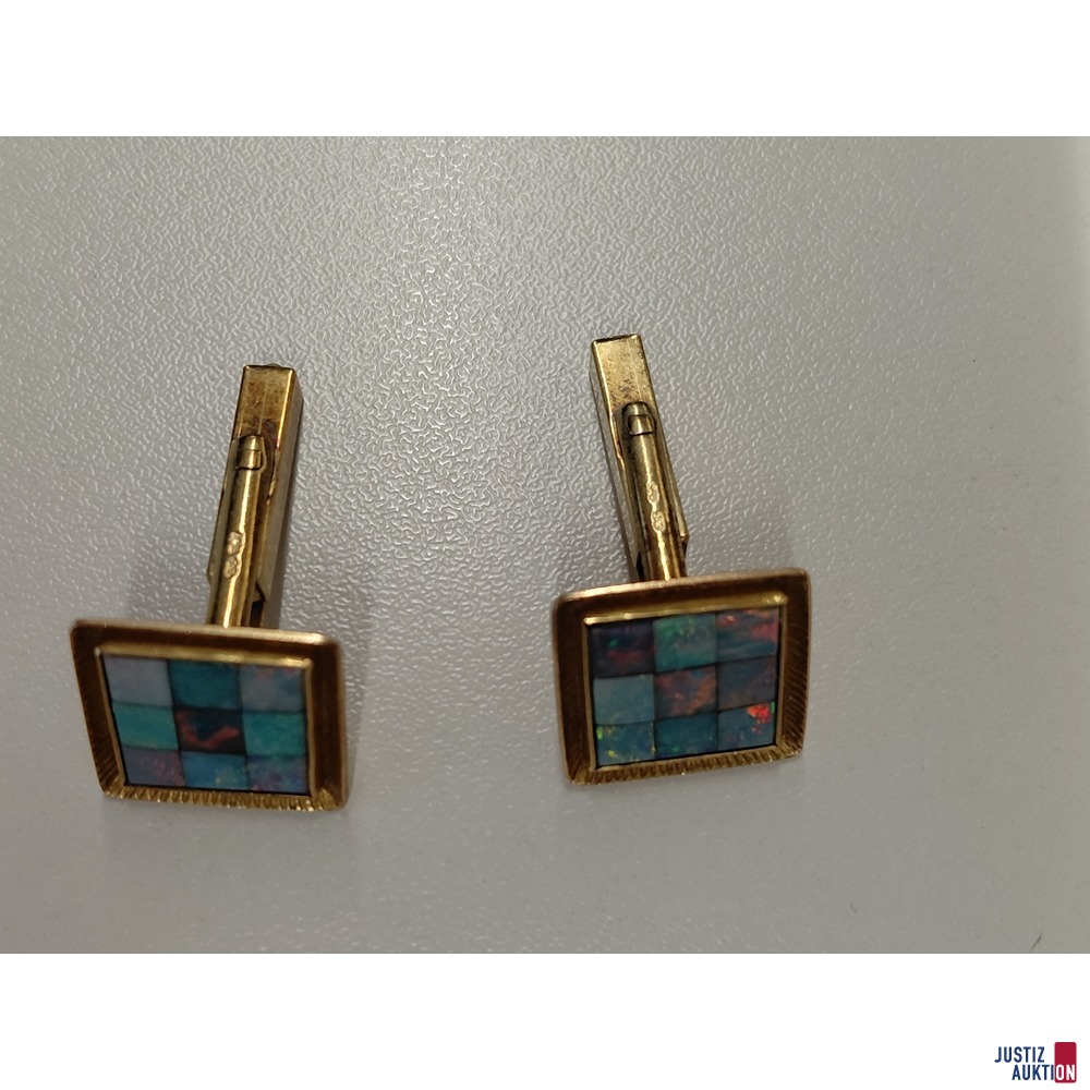 Goldkette 14K 50 cm mit Anh&auml;nger Axt 18K u&period;a&period;