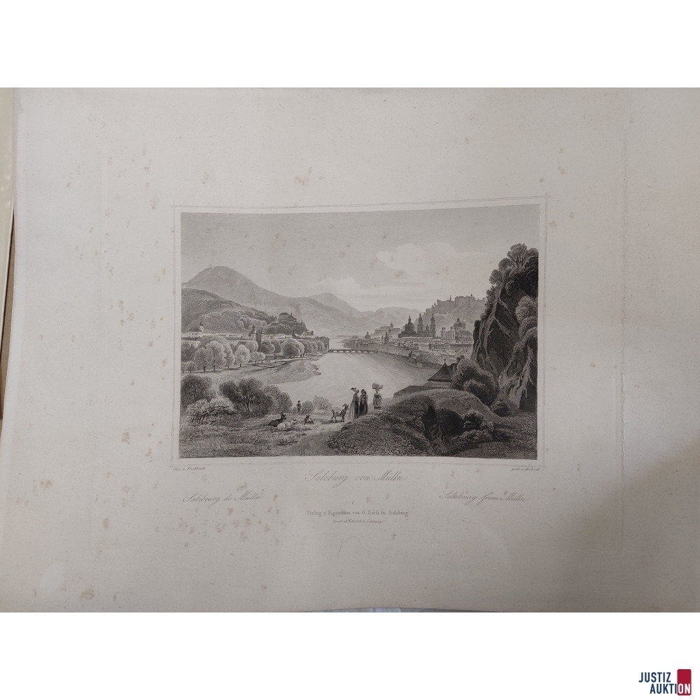 Diverse Drucke teils gerahmt