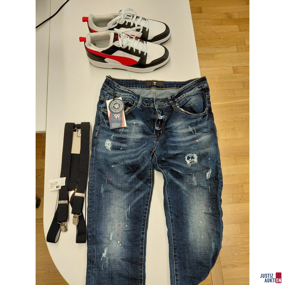 Hose Gr&ouml;&szlig;e&colon; 34 &comma; Hosentr&auml;ger&comma; Schuhe Gr&ouml;&szlig;e&colon; 47 neuwertig