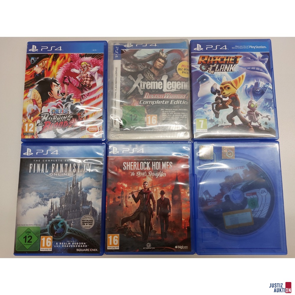 8 div. DVD - 6 div. PS 4 Spiele - 5 div. PS 3 Spiele