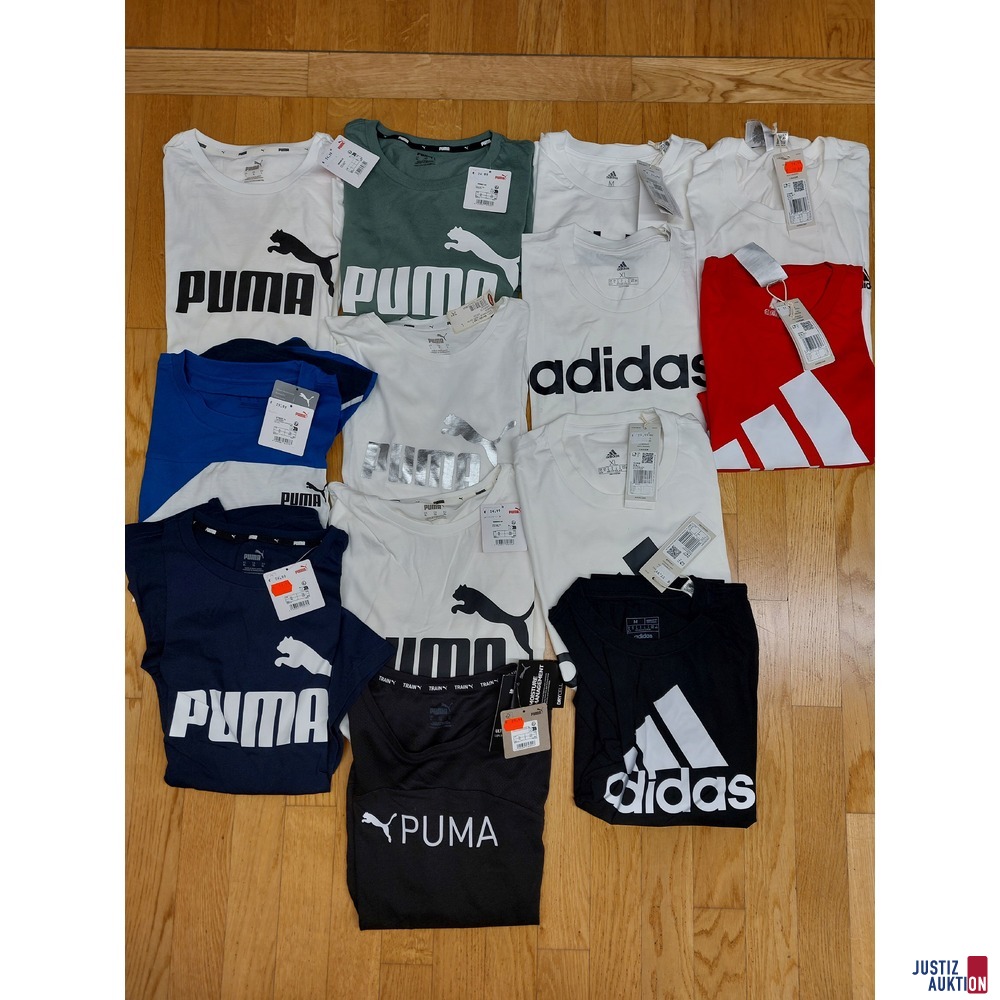 Diverse  T-Shirts, Puma, Adidas u.a.