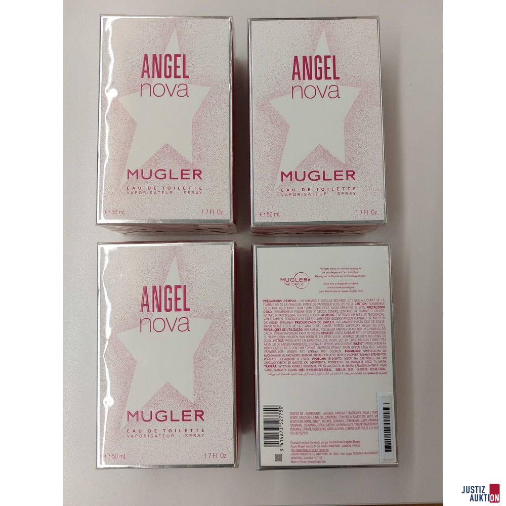 4 x Eau de Toilette Angel nova Mugler 50 ml original verpackt