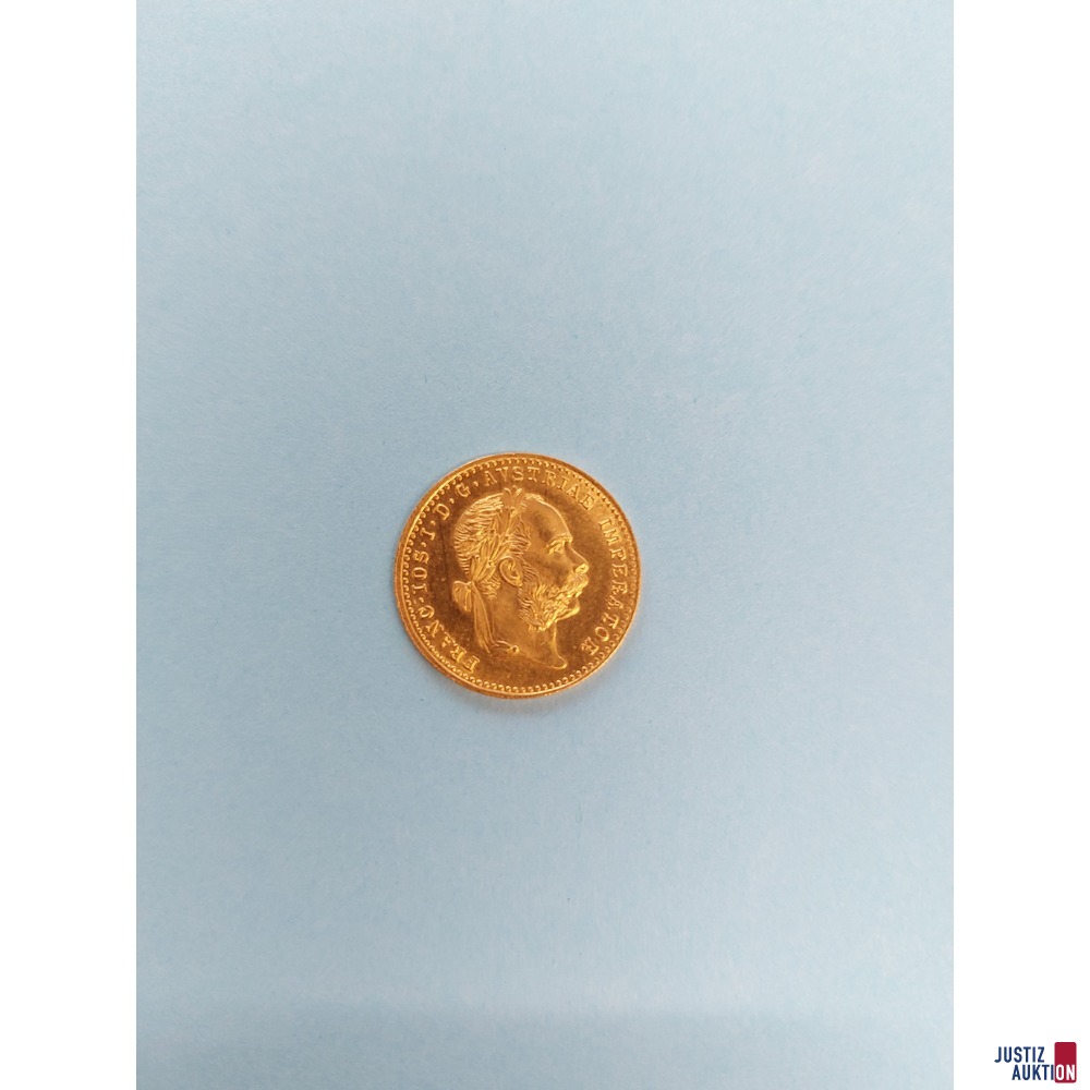 Einfach Dukaten und 1 Kuna Münze