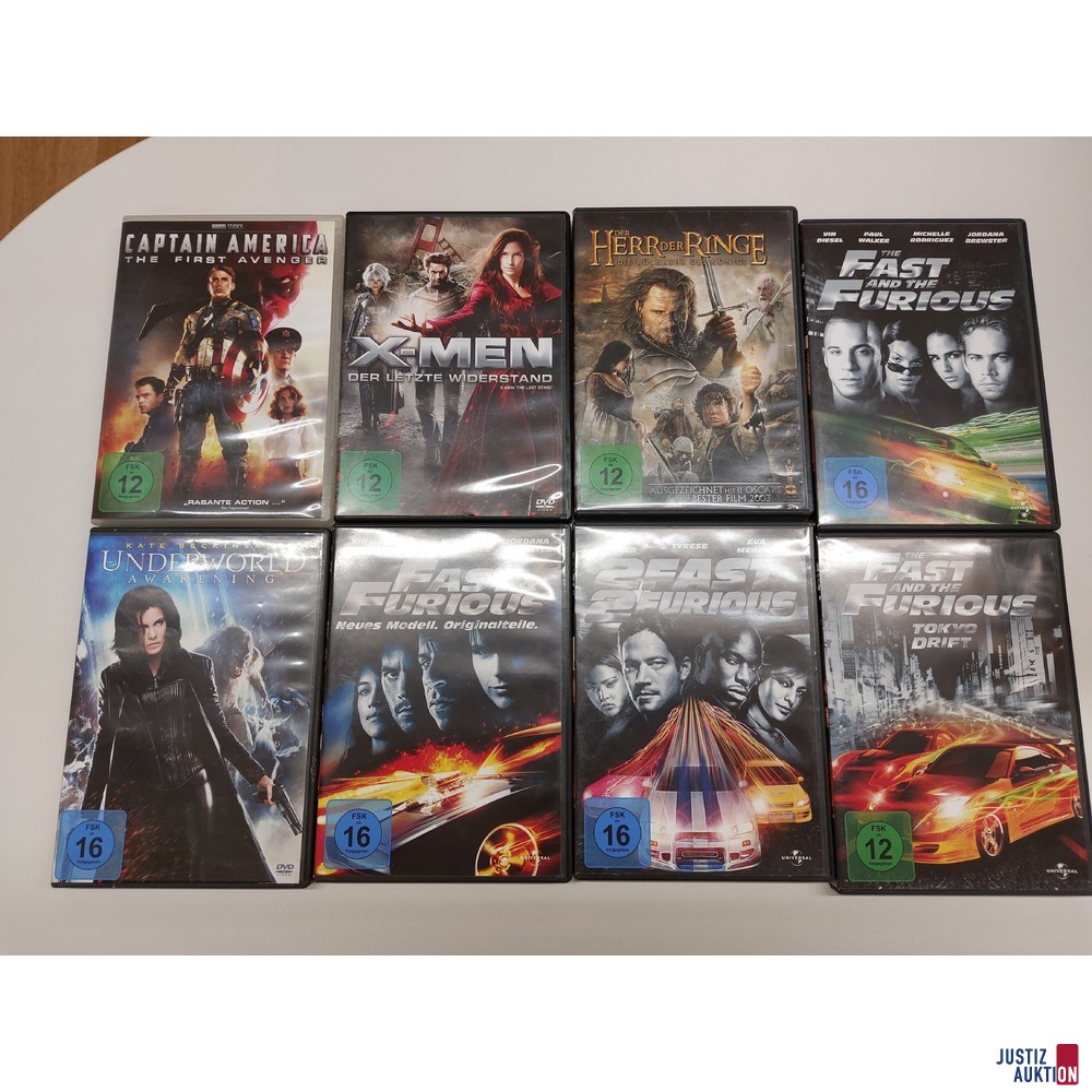 8 div. DVD - 6 div. PS 4 Spiele - 5 div. PS 3 Spiele