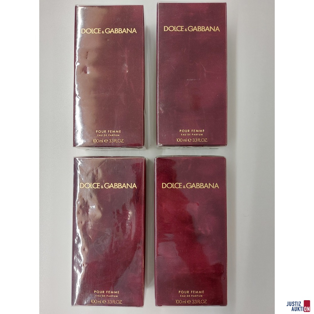 4 x Eau de Parfum Pour Femme Dolce &amp; Gabbana 100 ml originalverpackt