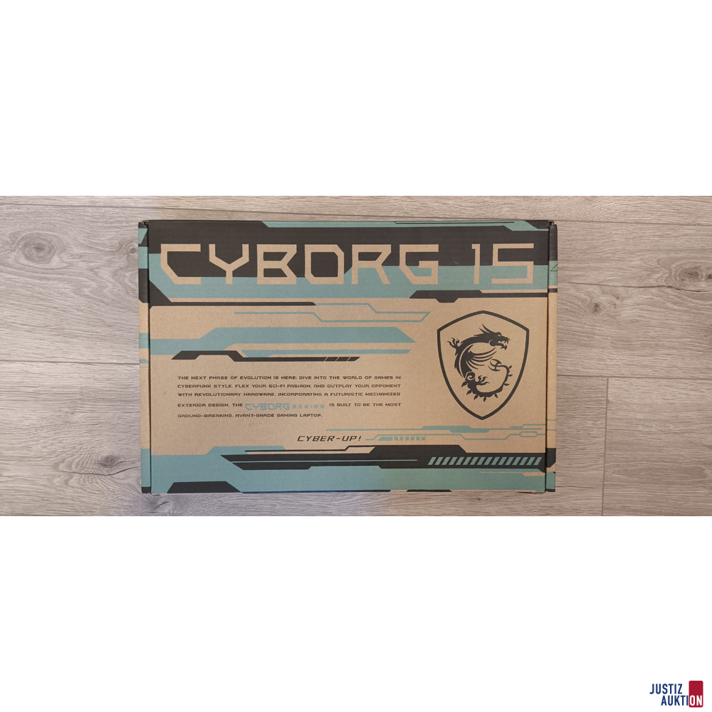 MSI Laptop Cyborg 15 A13 V in OVP ohne Zubehör – kavel bij Justiz-Auktion, Bayreuth
