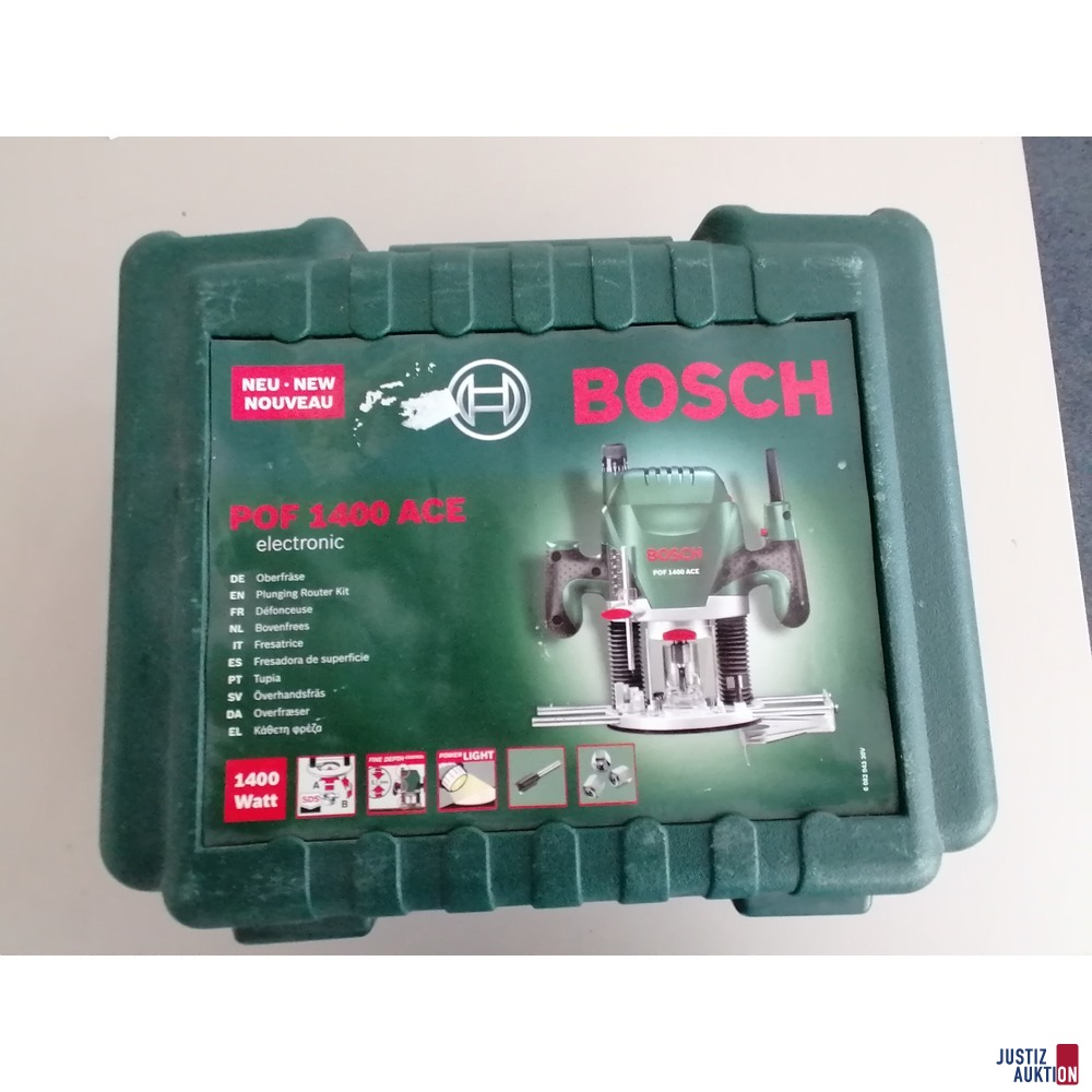 Bosch Oberfräse "POF 1400 ACE" mit Werkzeugkoffe