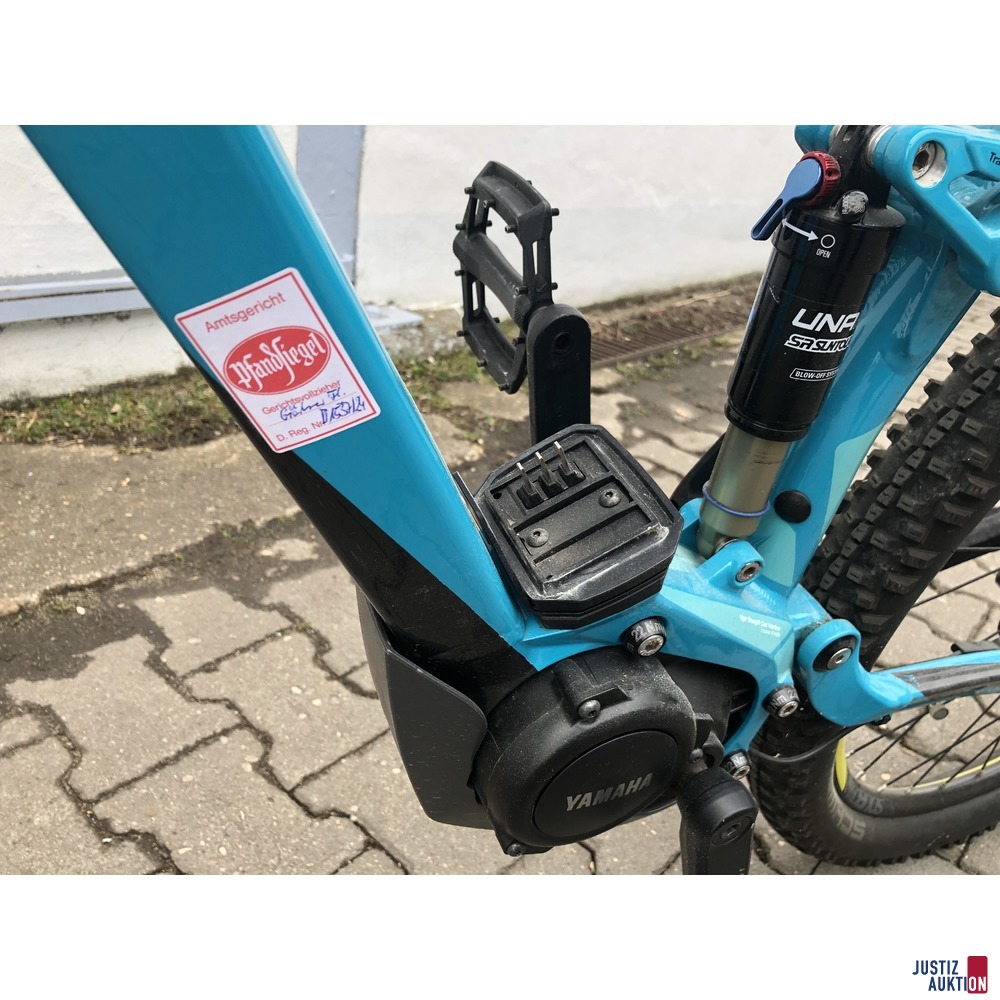 Ansicht Motor und Akkuaufnahme