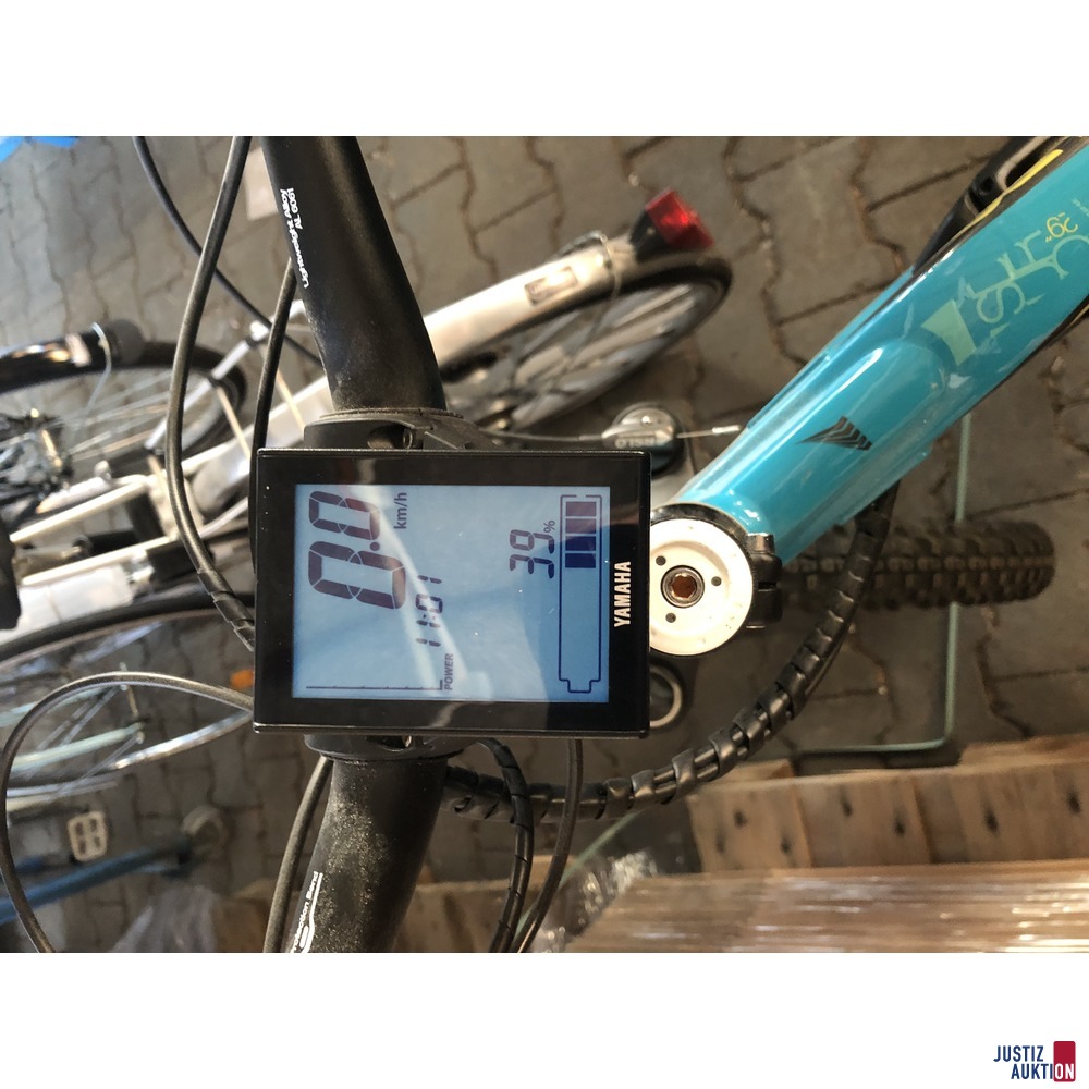 Fahrradcomputer mit Funktion 39% Akkuladezustand