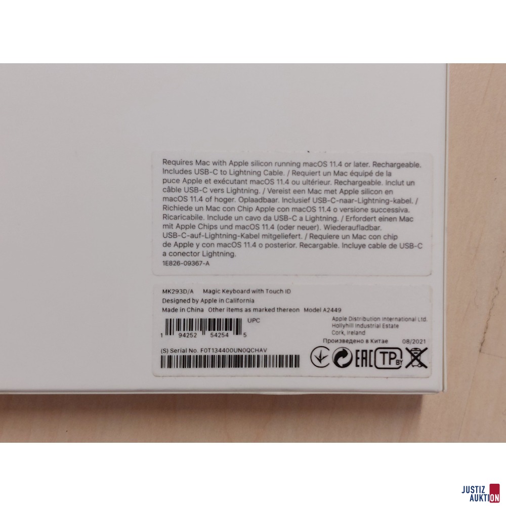 Magic Keyboard with Touch der Marke Apple Model: A2449