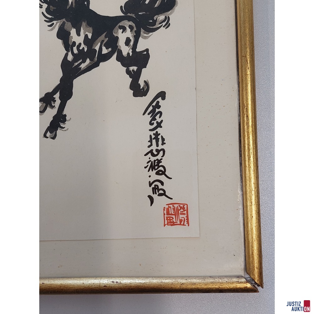 Bild Asiatisch - Sich aufb&auml;umendes Pferd