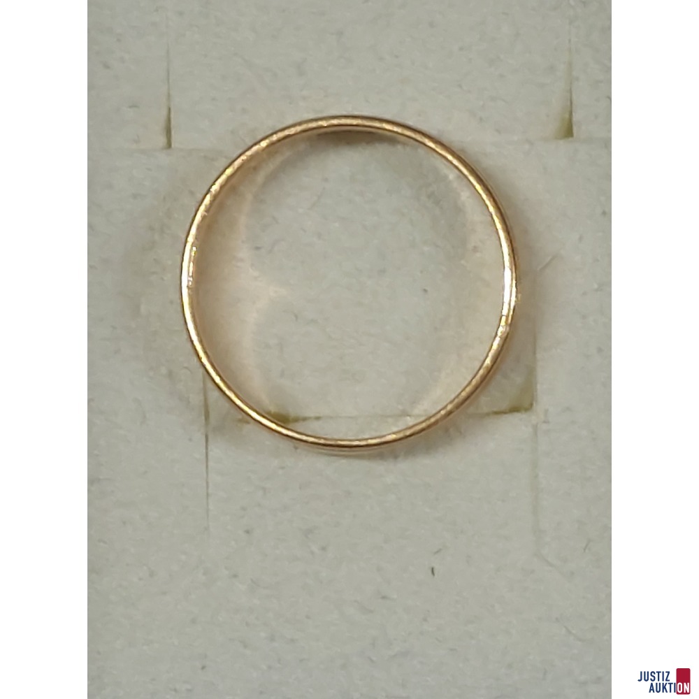 Herrenehering Rosegold mit Gravur Ute