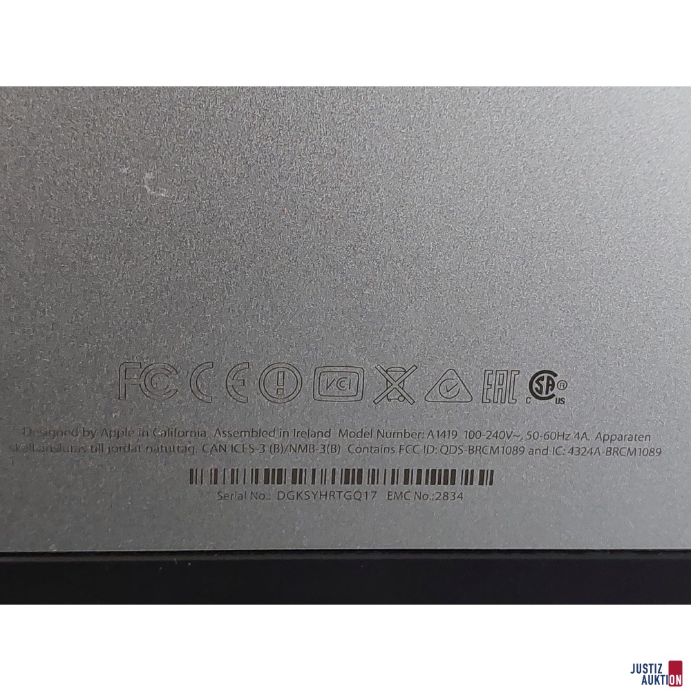 Bildschirm der Marke Apple 27 Zoll zirka