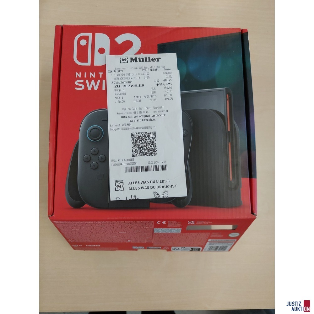 Nintendo Switch 2 -&nbsp;neuwertig