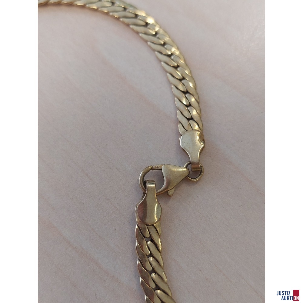 Damenkette hohl defekt 45 cm lang&comma; 333 &permil; punziert&comma; 14&comma;6g