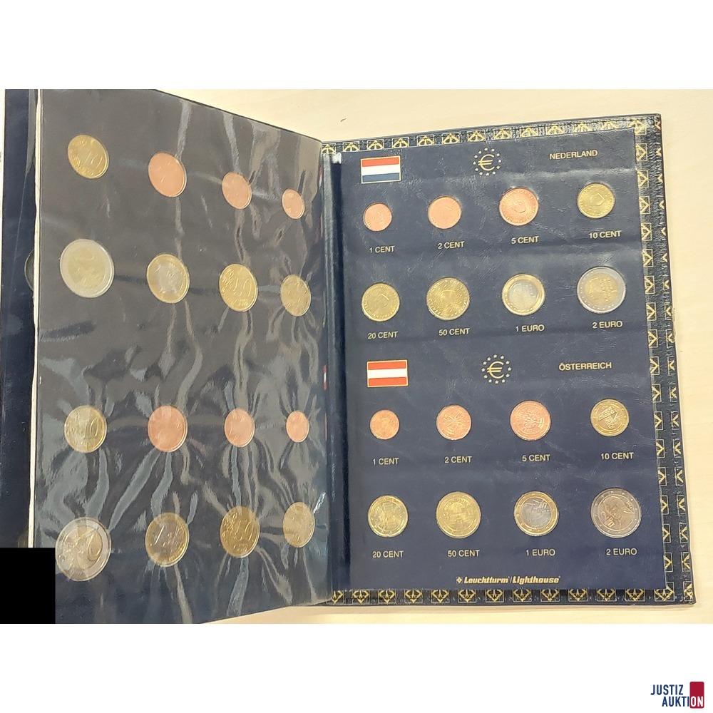 Sammelalbum an Eurom&uuml;nzen 12 L&auml;nder