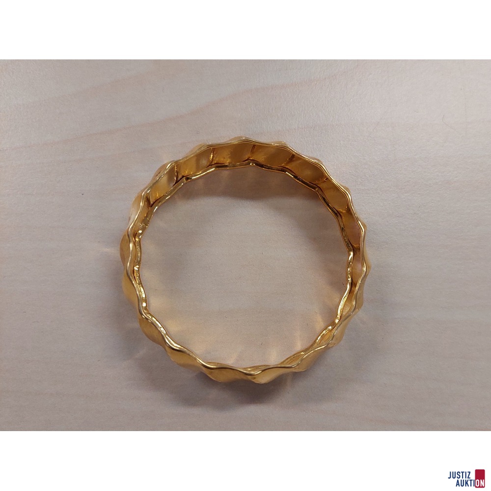 Armreif 585 ‰ Gelbgold punziert Durchmesser 55 mm 7,8 g