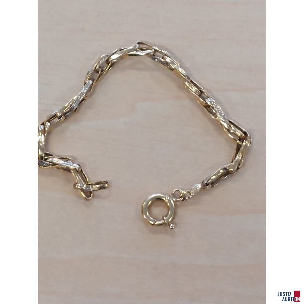 Armband 585 &permil; Gelbgold 5&comma;5 g L&auml;nge 17 cm