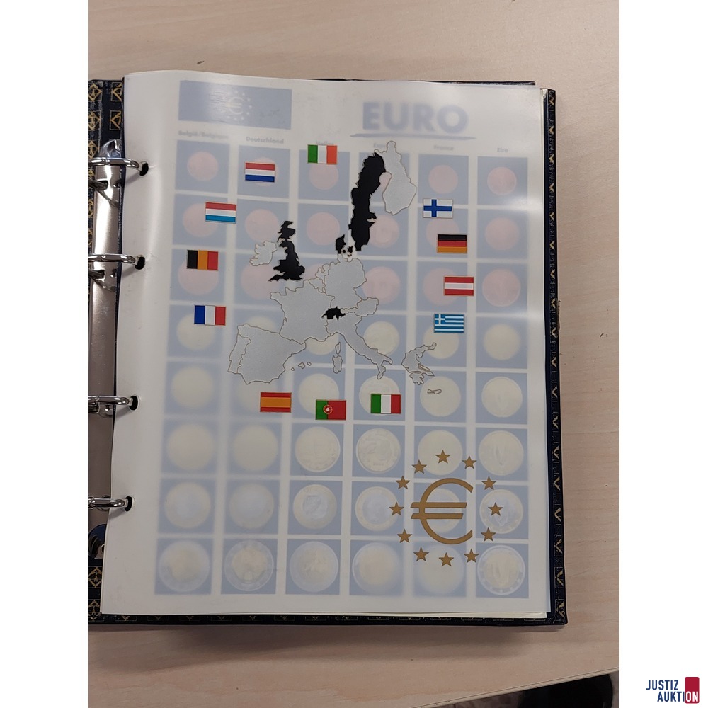 Sammelalbum an Eurom&uuml;nzen 12 L&auml;nder