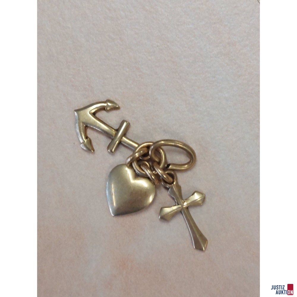 Kinderhalskette Gelbgold 585 &permil; punziert