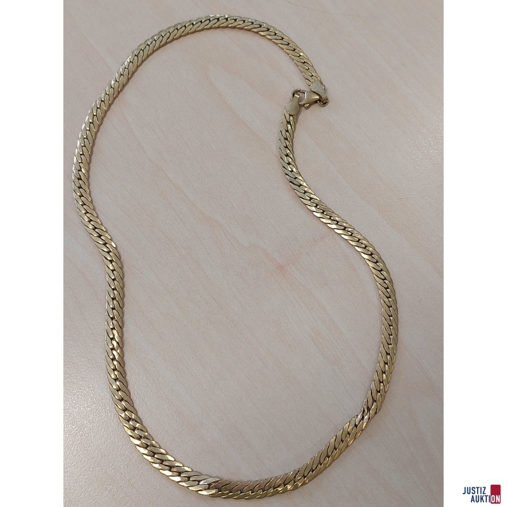 Damenkette hohl defekt 45 cm lang&comma; 333 &permil; punziert&comma; 14&comma;6g