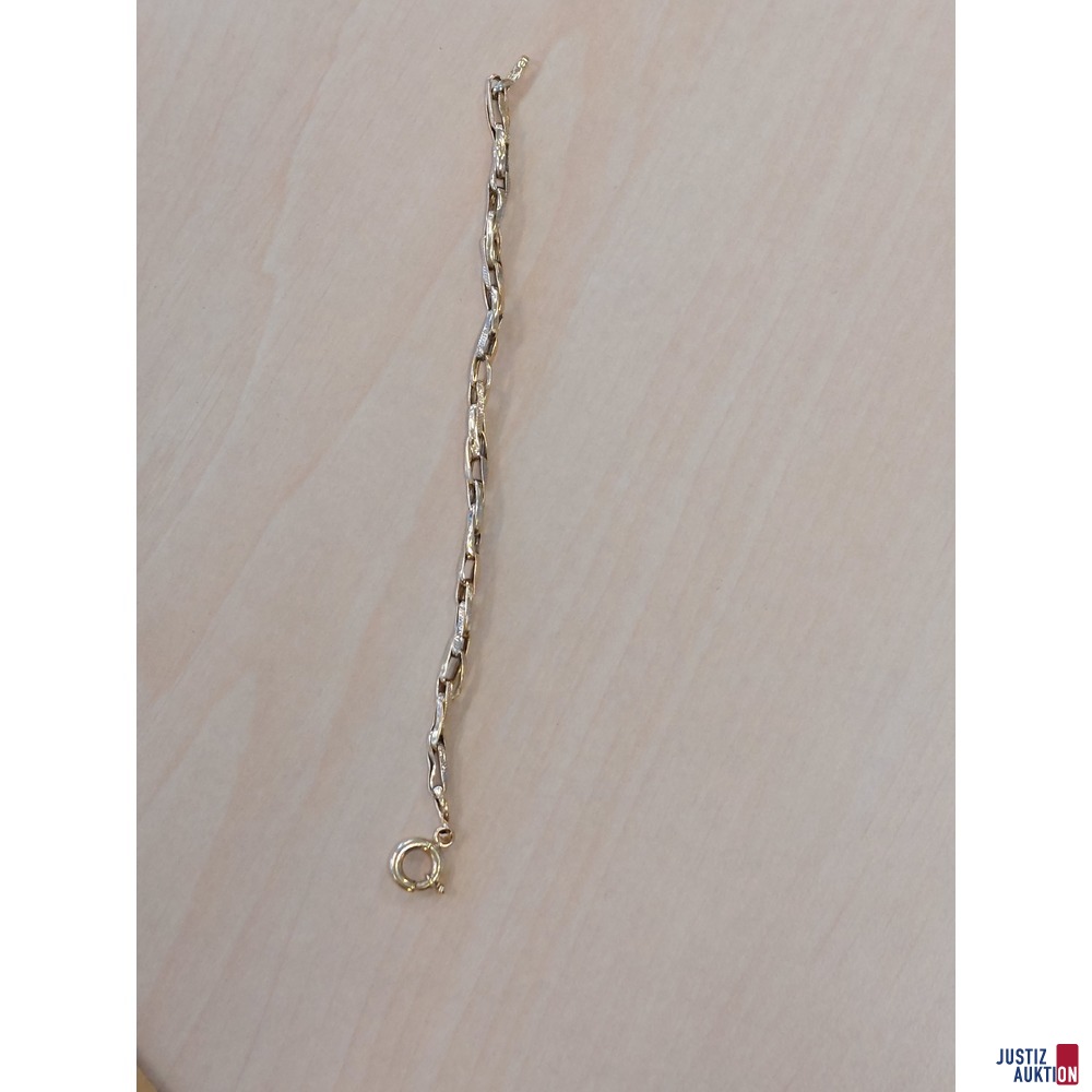 Armband 585 &permil; Gelbgold 5&comma;5 g L&auml;nge 17 cm