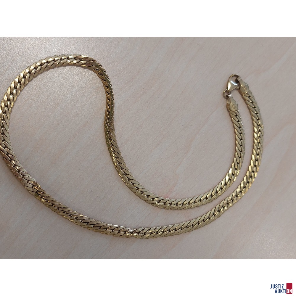 Damenkette hohl defekt 45 cm lang&comma; 333 &permil; punziert&comma; 14&comma;6g