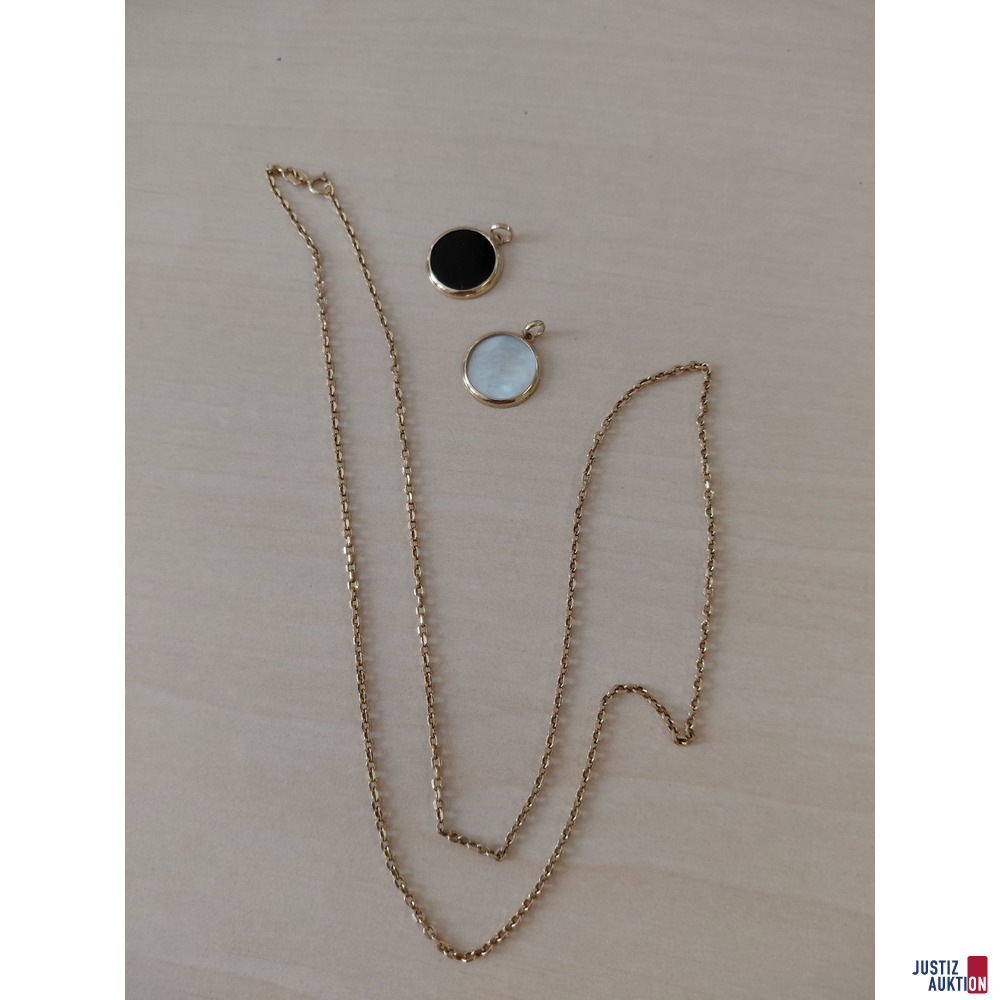 Ankerkette L&auml;nge 45 cm mit 2 Sternzeichen Anh&auml;ngern