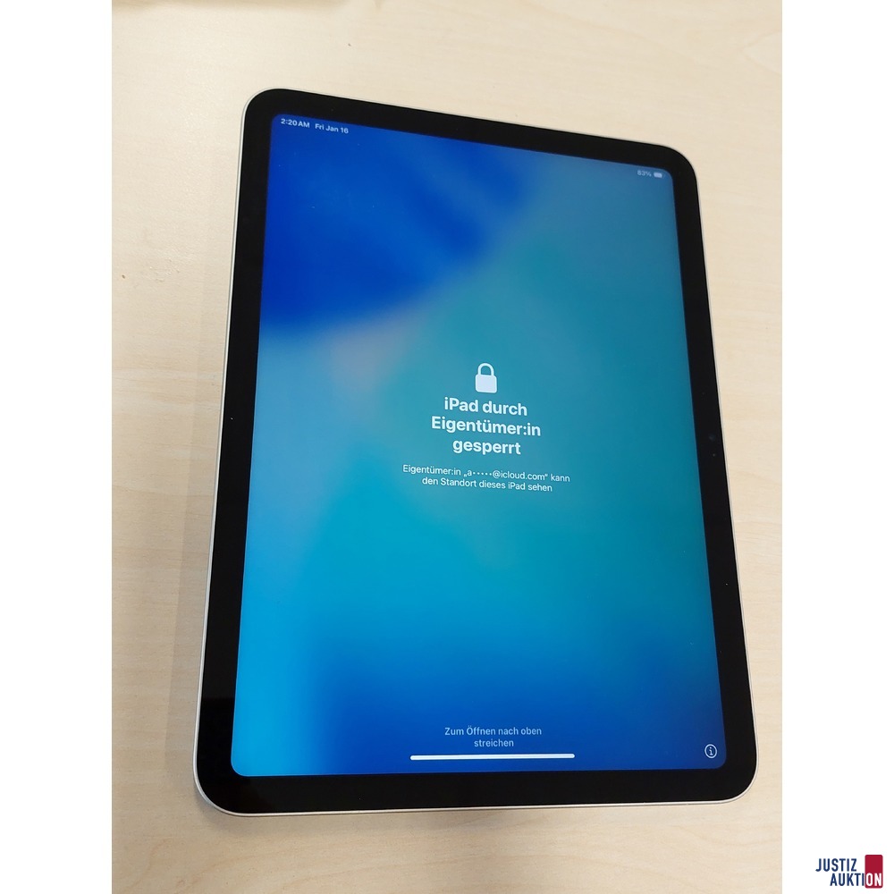 iPad der Marke Apple 10TH GEN WIFI 64GB&comma; SIlver Ger&auml;tenummer&colon; LFW71YNR6D