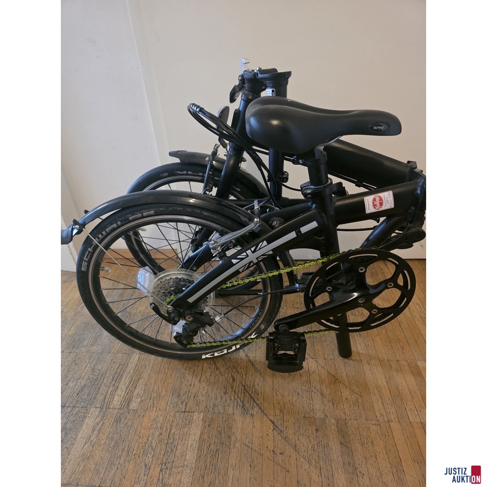 Klapprad zusammengefaltet