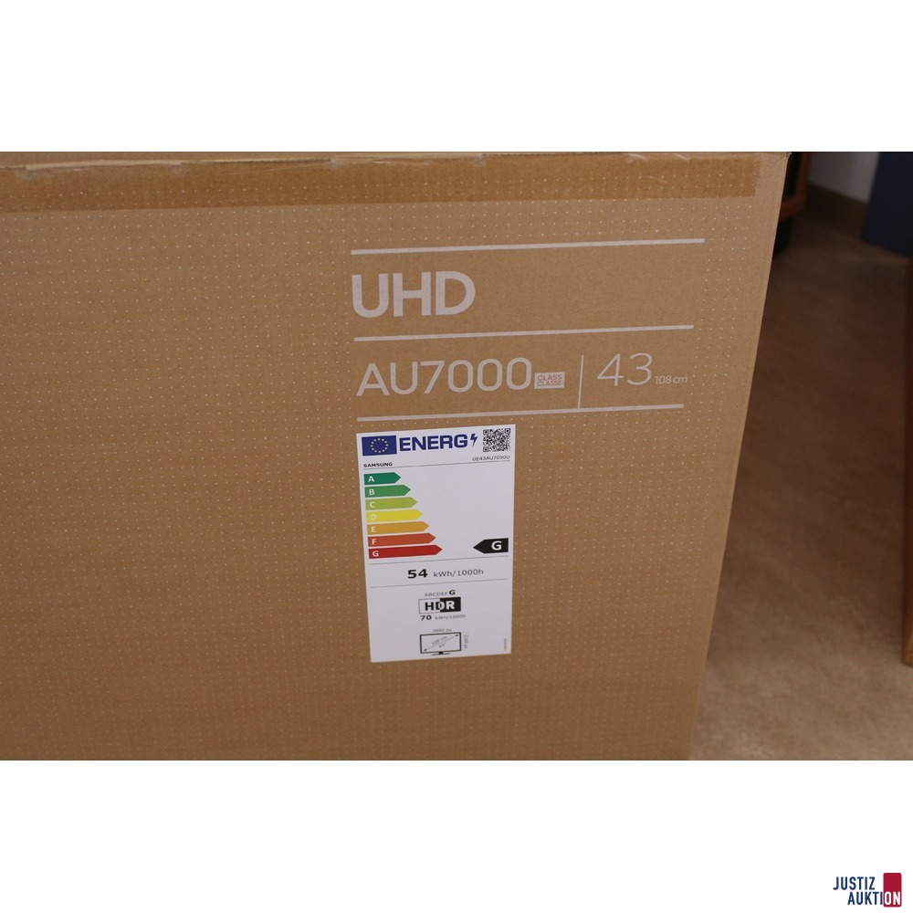 Fernseher Samsung UHD AU7000v 43 Zoll/108 cm