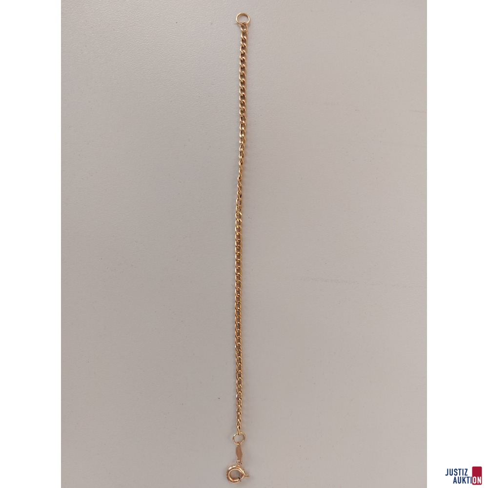 Panzerarmband 18kt Gold ca. 20 cm lang 1,50g