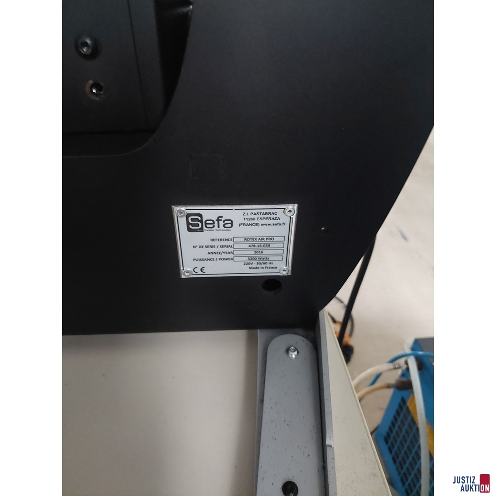 SEFA ROTEX AIR PRO Transferpresse BJ. 2016