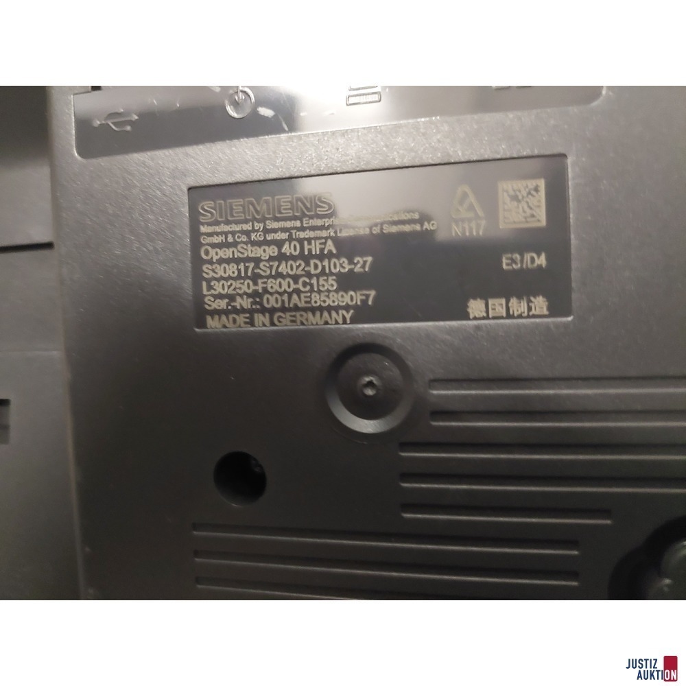 Telefonanlage mit 10 Telefonapparaten Siemens Open Stage 40HFA