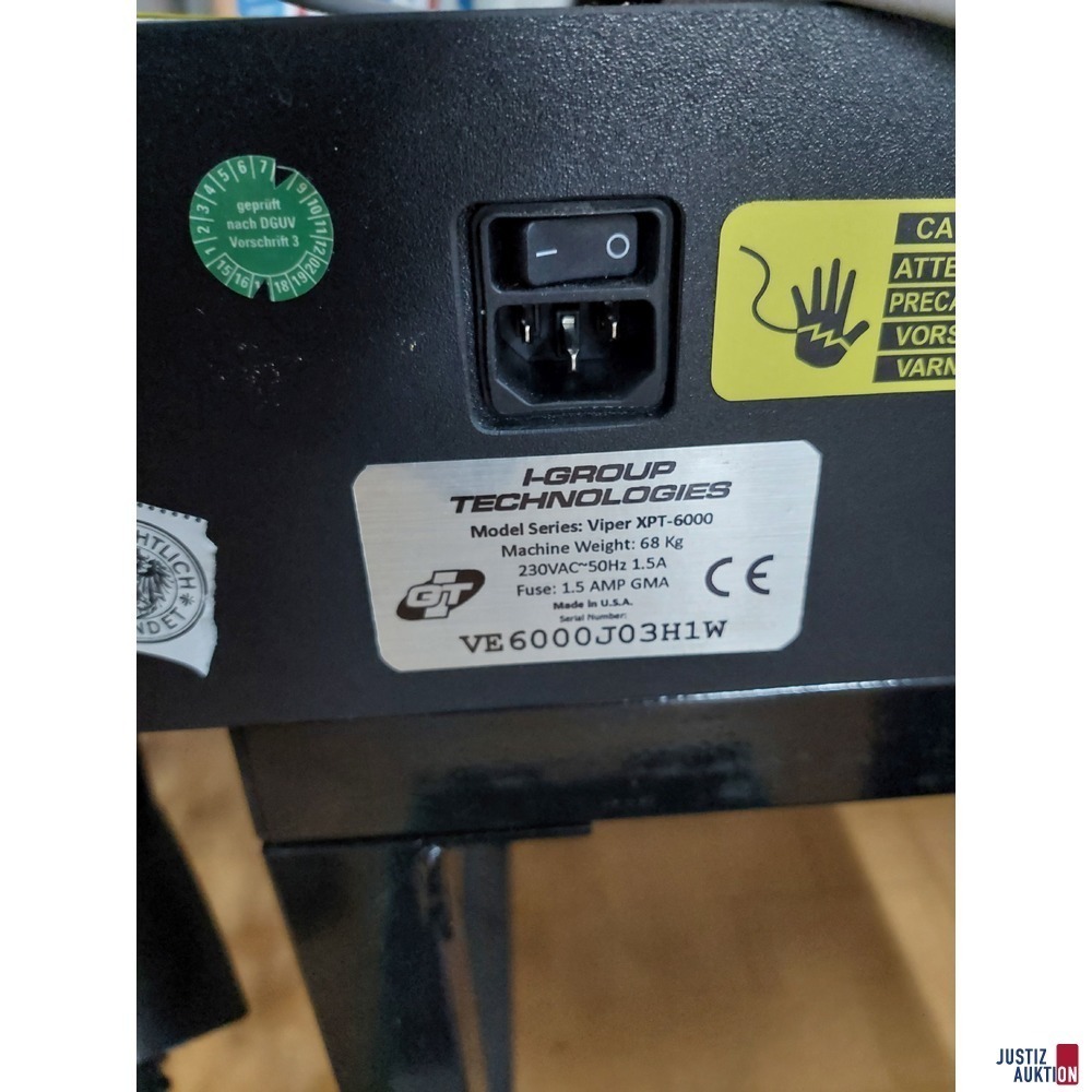 VIPER XPT 6000 Textil Vorbehandlungsmaschine