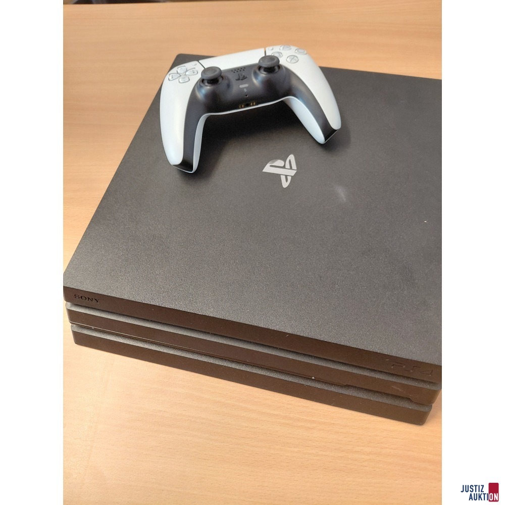 Playstation 4 PRO inkl&period; einem Sony Dual Sense Controller wireless in wei&szlig;