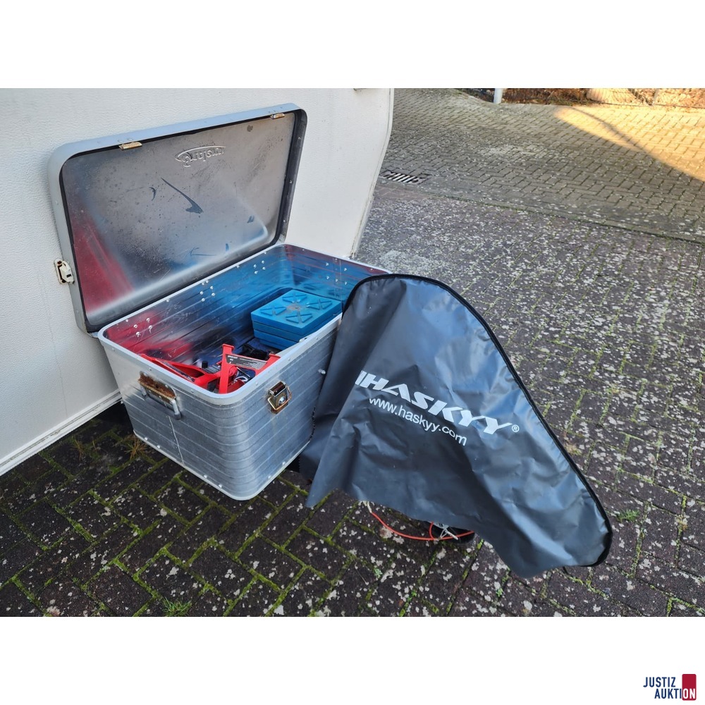 Anh&auml;ngerkupplung nebst Aufbewahrungskiste