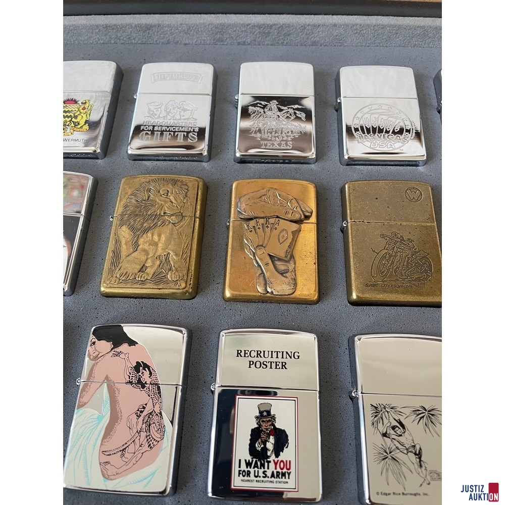Einzelansicht weiterer 9 Zippos