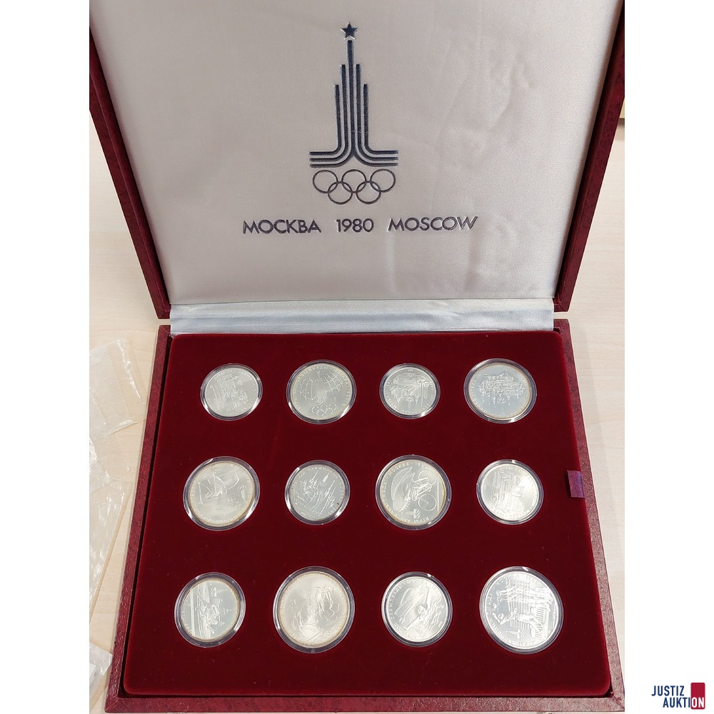 UDSSR 2 lagige Kassette der Olympischen Spiele 1980