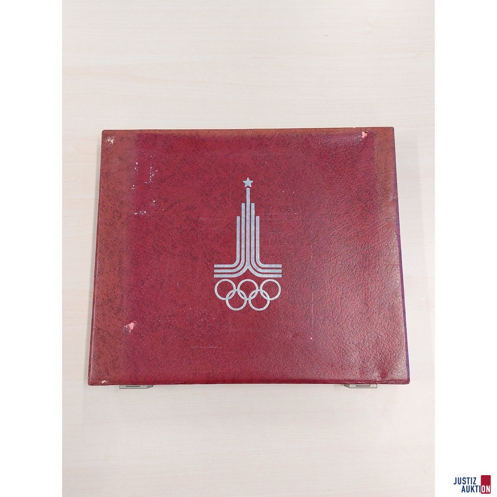 UDSSR 2 lagige Kassette der Olympischen Spiele 1980